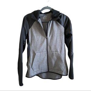 Nike Dri-Fit Hooded Medium Weight Running Jacket with Thumbholes and Side Vent